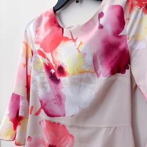 Spring Knee Length Long Sleeve Dress